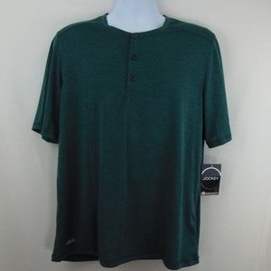 Jockey Henley Performance UV UPF-30 Moisture-Wicki